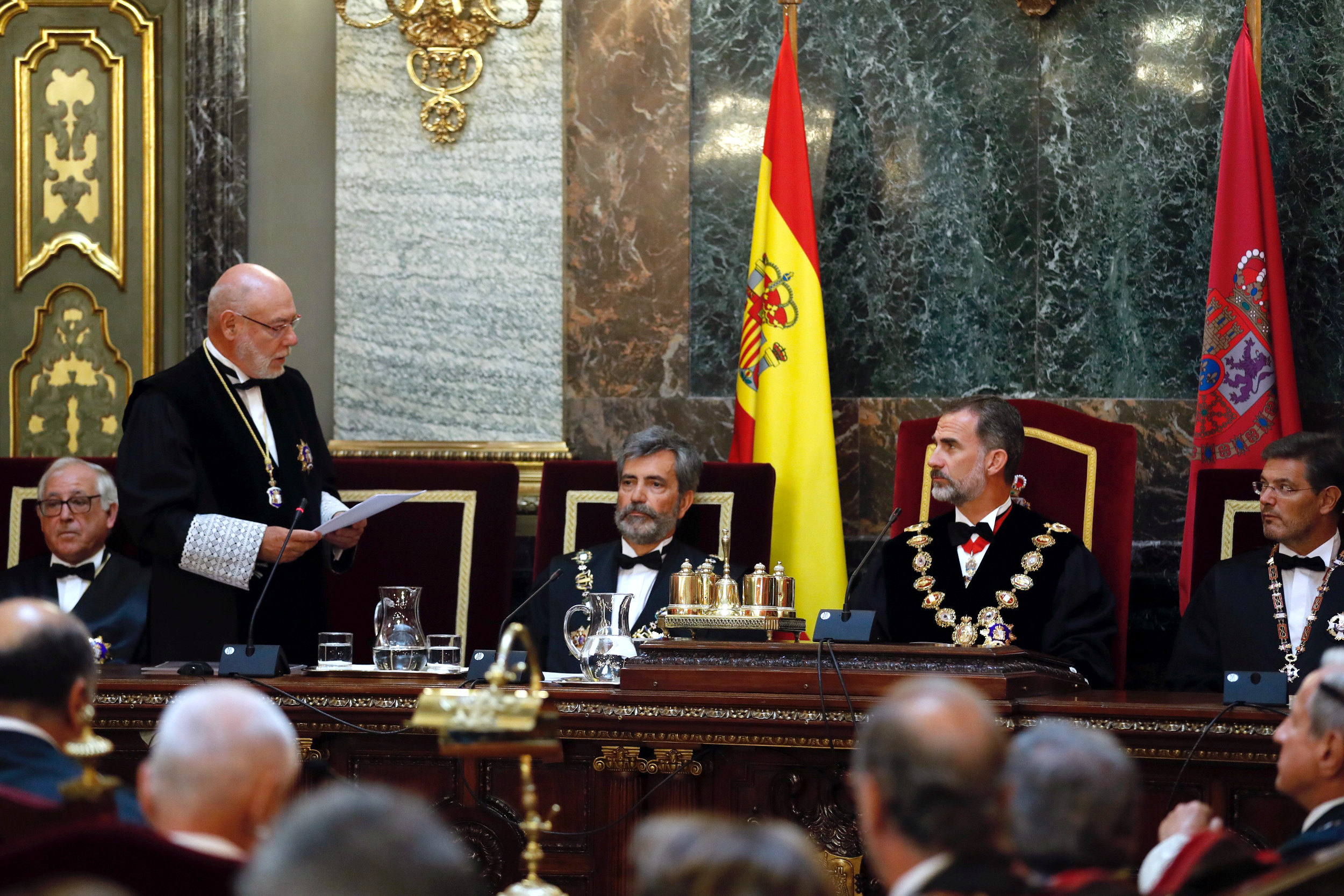 Spain's attorney general vowing to the King of Spain to take any action necessary to stop the referendum